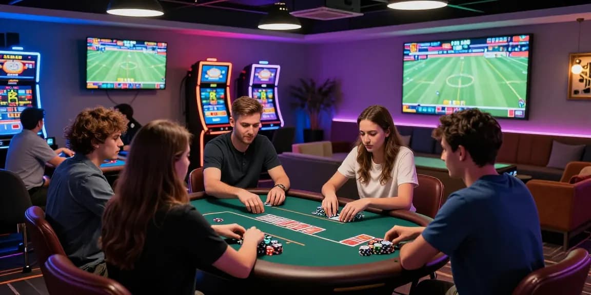 Experience the excitement at nhà cái bl555 with friends in a vibrant gaming room.