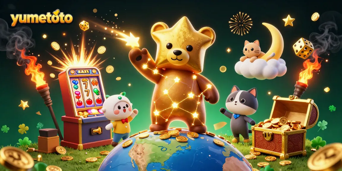 Win exciting jackpots at yumetoto while enjoying vibrant casino games and fireworks.