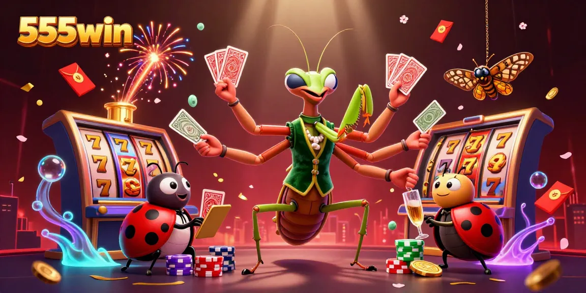 Experience exciting gameplay at 555win with vibrant casino elements and engaging characters.