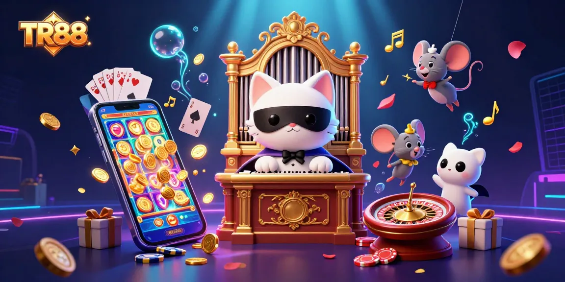 Play thrilling slots and games at TR88 with dynamic action and colorful casino elements.