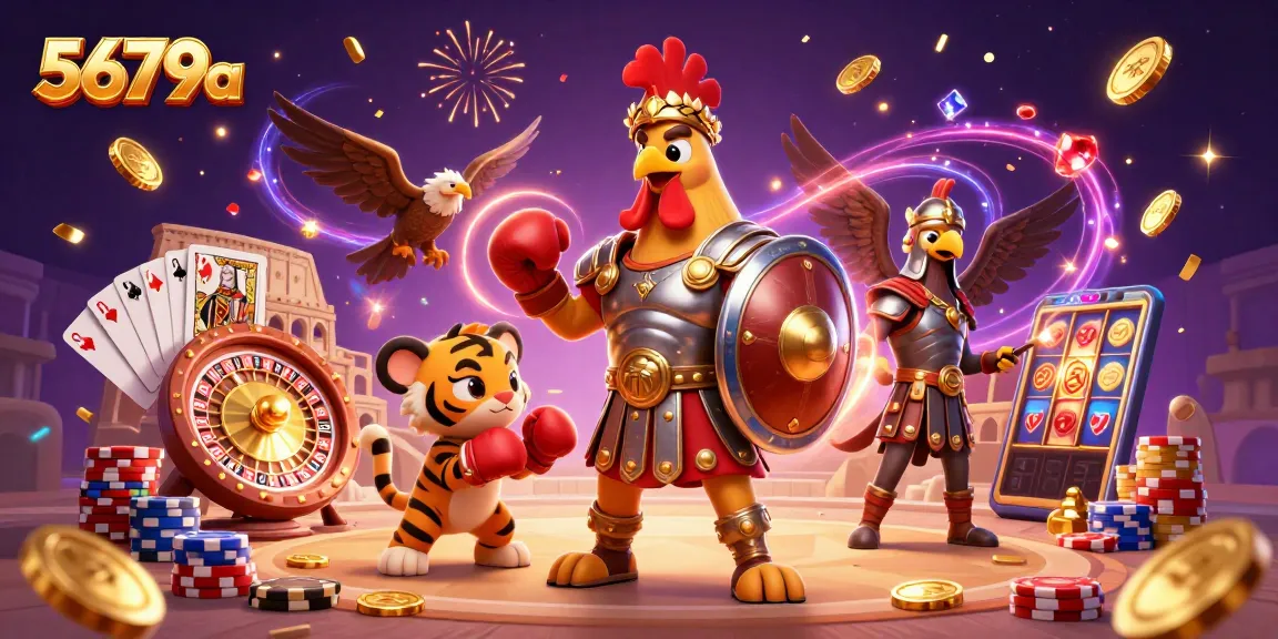 Engage with thrilling action at 5679a featuring dynamic casino elements and vibrant characters.