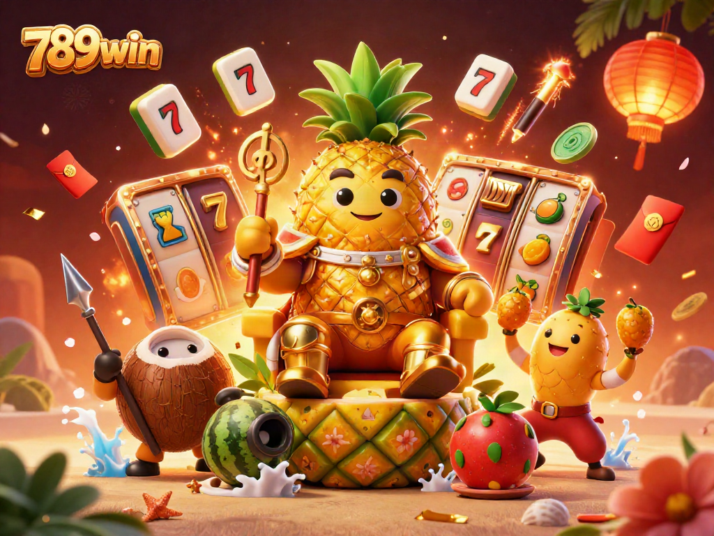 Experience the excitement of casino play with 789win's golden pineapple king and dynamic game elements.