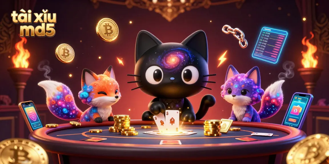 Engage in exciting gaming at tài xỉu md5, featuring dynamic slots with vibrant cosmic characters.