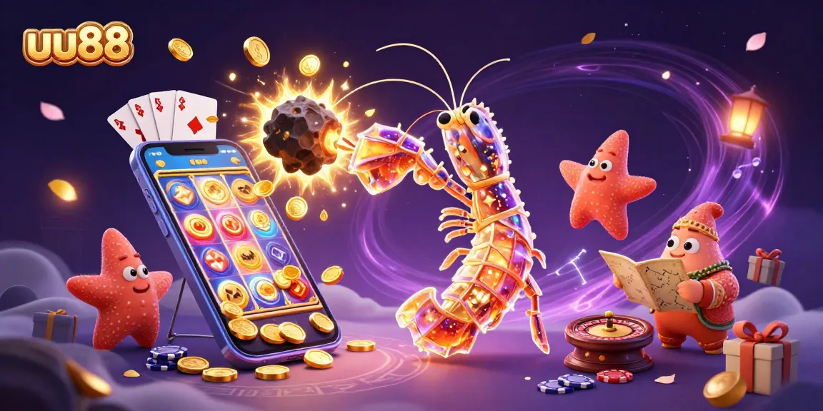 uu88 winners spin colorful slot games bursting with gold coins, featuring dynamic 3D characters in action.