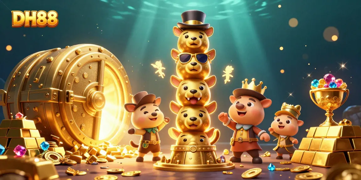 Hit the jackpot with DH88's immersive gaming experience highlighted by vibrant treasures.