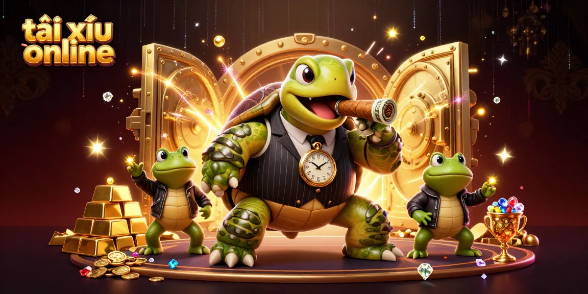 Engage in exciting tài xỉu online games with a vibrant casino scene featuring dynamic characters and treasures.