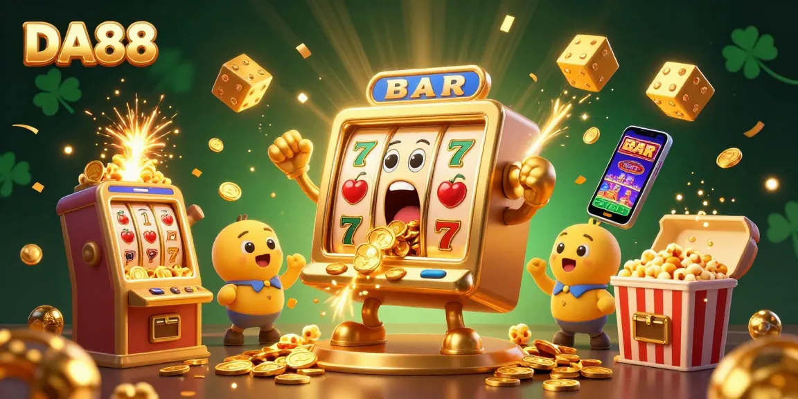 Experience DA88's thrilling jackpot moments with cartoon slot machines and golden surprises.