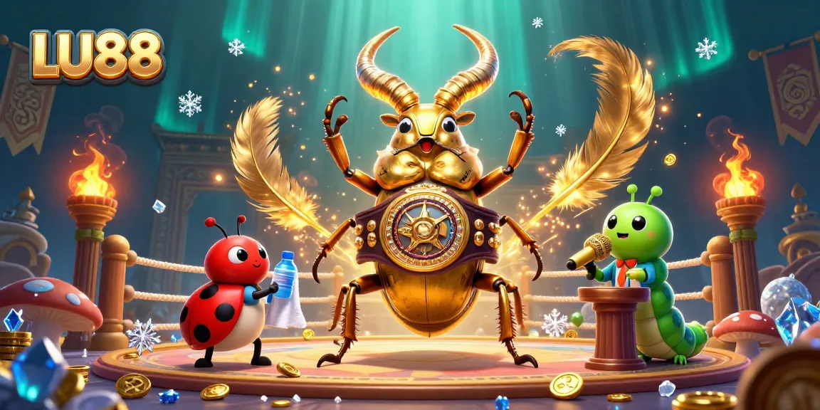 LU88 captures the excitement of a dynamic casino showdown featuring vibrant characters.