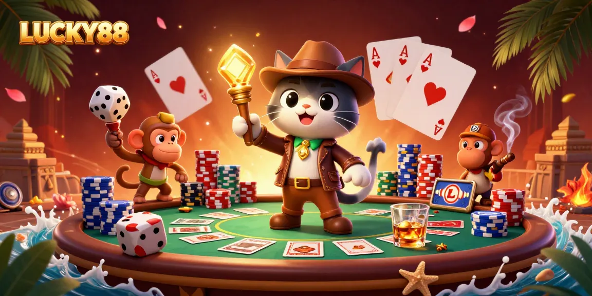 LUCKY88 captures thrilling moments in a vibrant casino adventure scene filled with excitement.